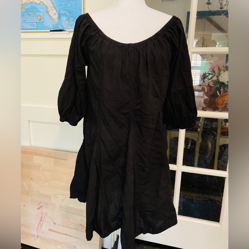 Daily practice black mollie tunic dress XS off shoulder - Picture 3 of 6